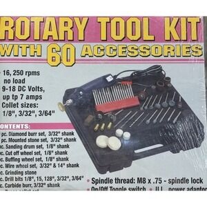 Rotary Tool Kit w/60 Accessories #41695